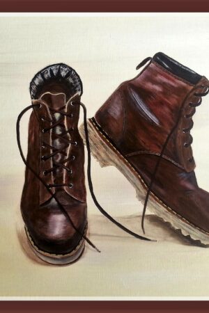 tableau peinture chaussure godasses