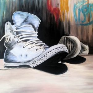 peinture moderne chaussures
