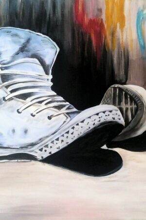 peinture moderne chaussures