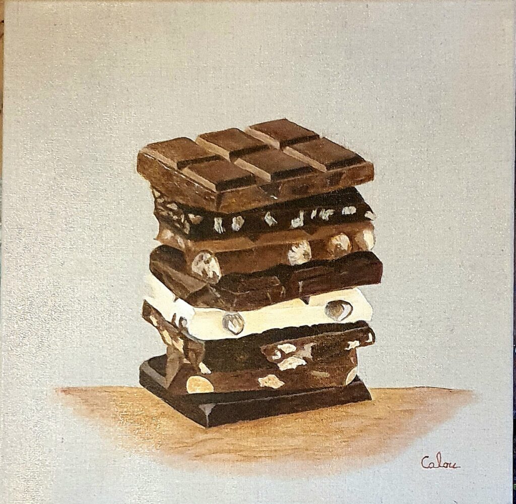 peinture déco gourmande chocolat