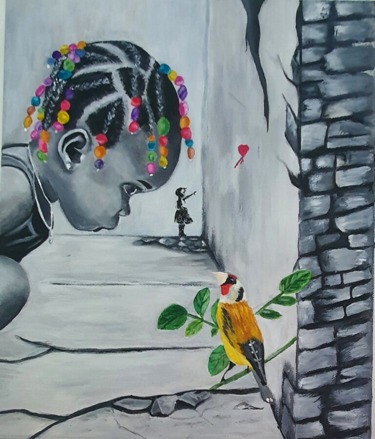 œuvre noir blanc portraits personnages art