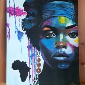 peinture portrait afrique