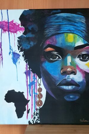 peinture portrait afrique