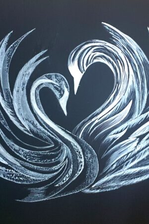 peinture animaux noir et blanc