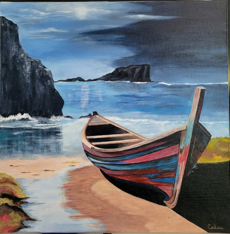 peinture bateau mer