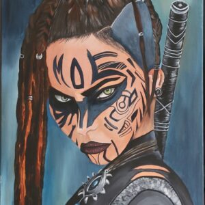 portrait tribal guerrière