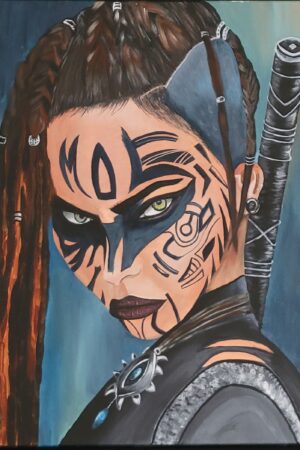 portrait tribal guerrière