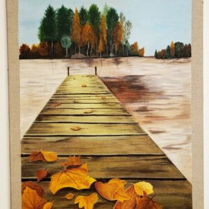 tableau paysage automnal