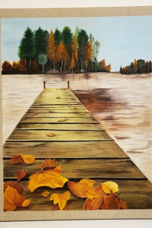 tableau paysage automnal