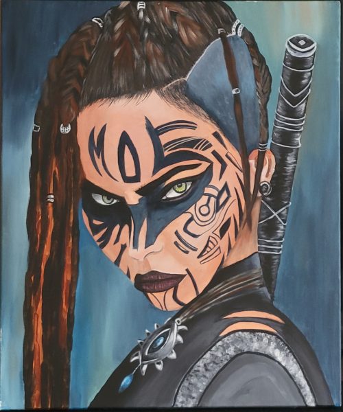 portrait tribal guerrière
